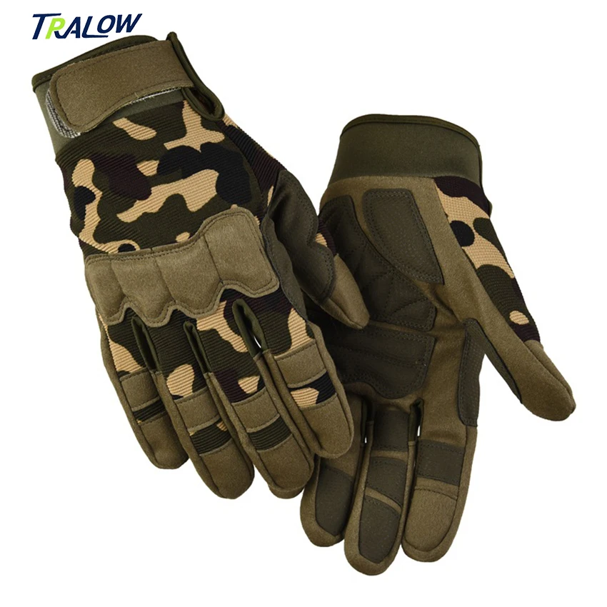 

TRALOW Full Finger Gloves Touch Screen Breathable Lightweight Outdoor Gloves For Shooting Hunting Motorcycles And Mountaineering