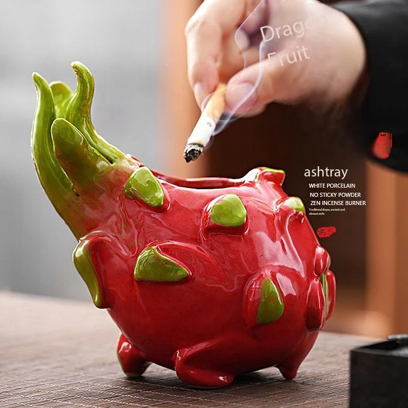 

Home & Garden Large pitaya housewarming ashtray ornaments creative European home anti-fly housewarming living room coffee table