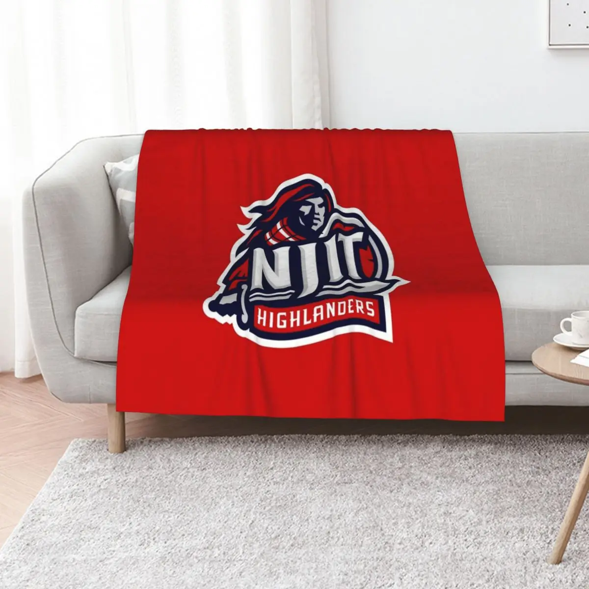 the Highlanders NJIT-icon Throw Blanket Camping warm winter Large Decorative Sofas Kid'S Decorative Beds Blankets