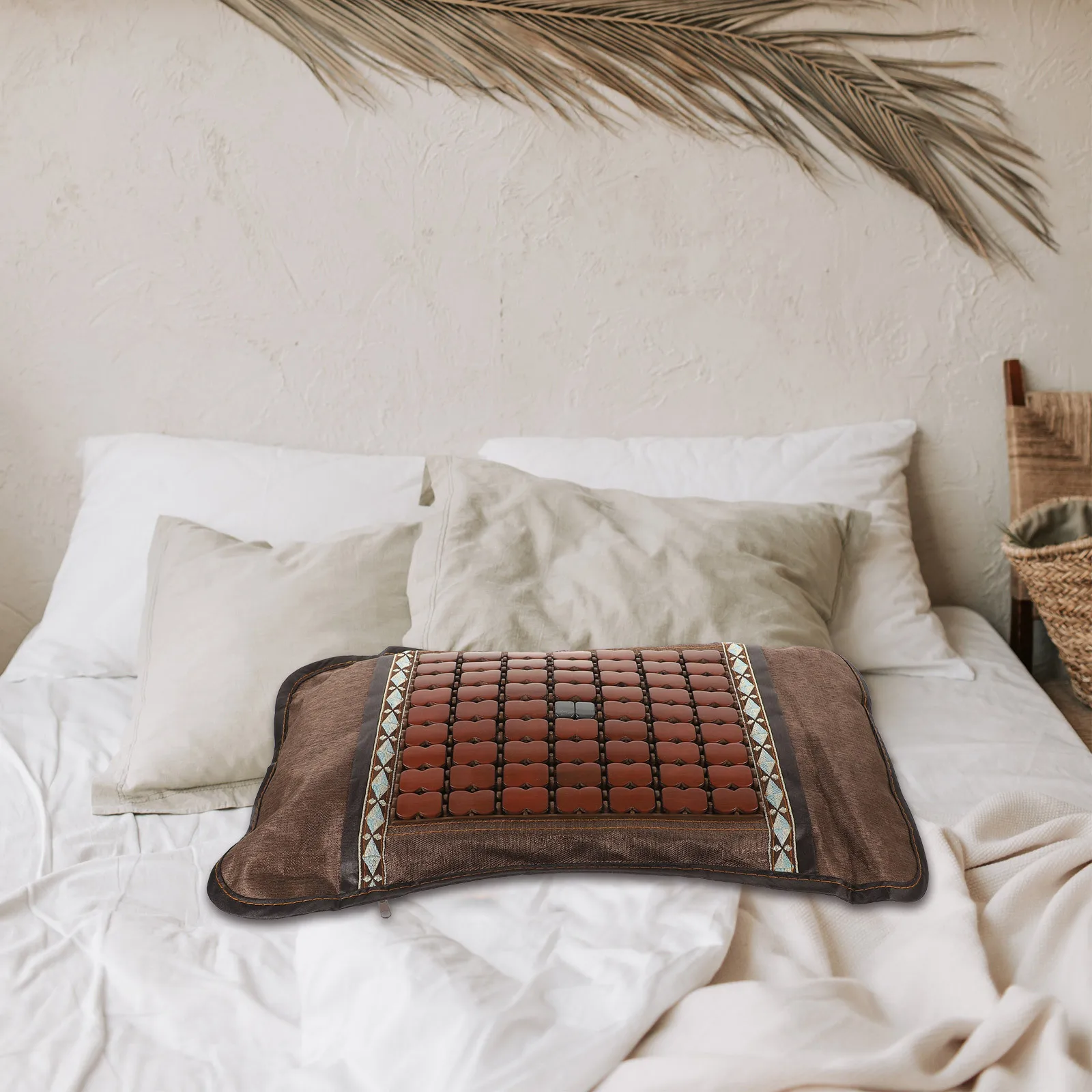 

Bamboo Pillow Summer Cooling Breathable Lumbar Support Neck Rest For Sleeping Sauna Room Elderly Orthopedic Pillow Bamboo