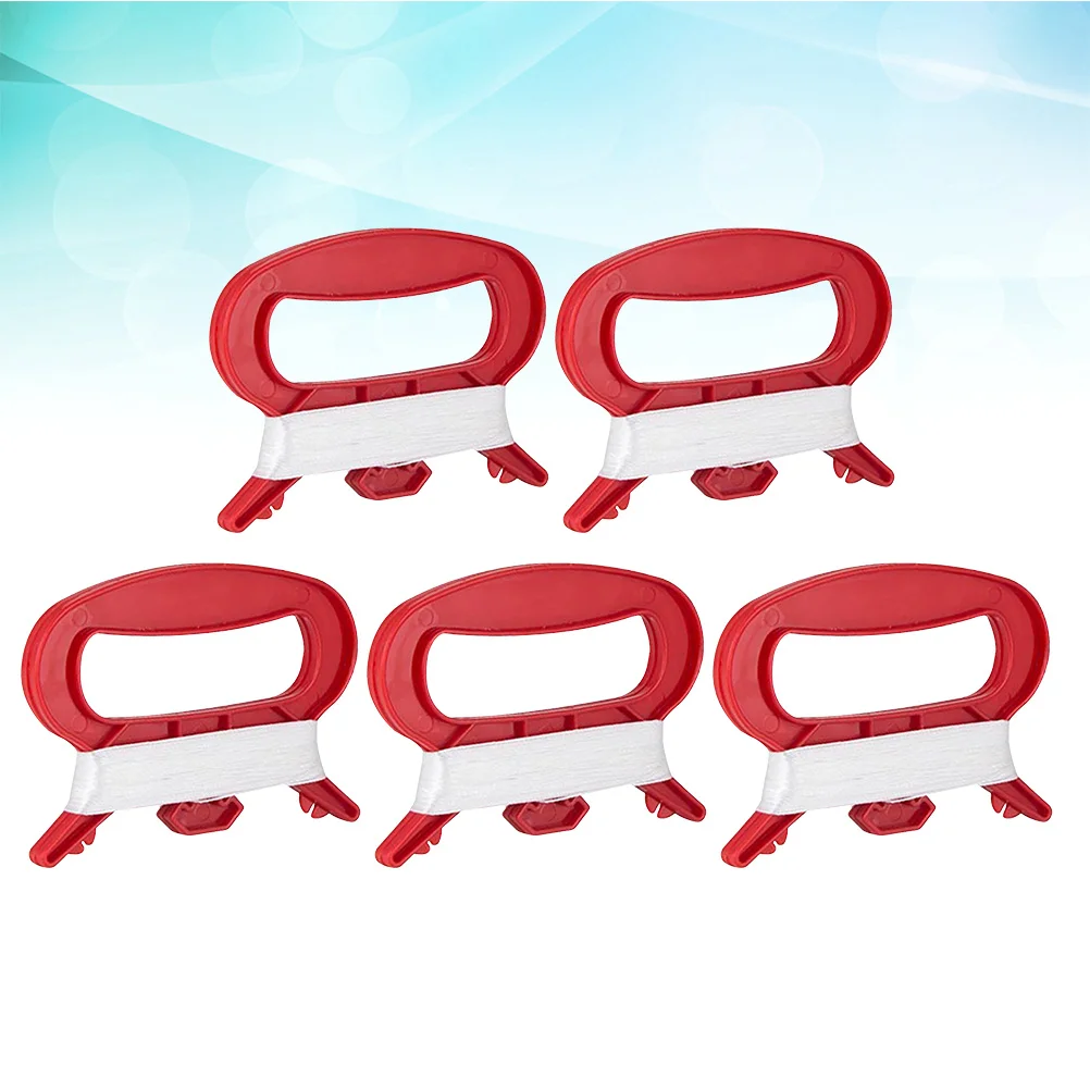 Tablero de línea de cometa de 100M, diseño en forma de D, fácil Control, herramienta de mango enrollador de cuerda para cometa voladora, herramienta para deportes al aire libre, 5 uds.