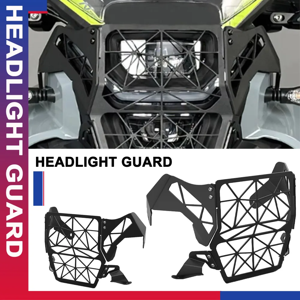 

For CFMOTO CF MOTO 450MT MT450 450 MT 450 2024 2025 2026 Motorcycle Headlight Head Light Grill Guard Protector Cover Accessories