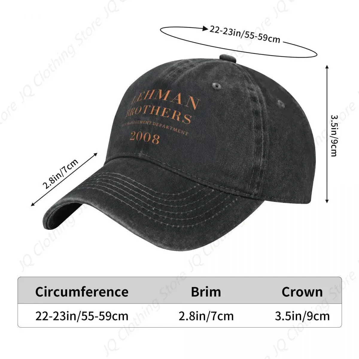 Lehman Brothers Washed Baseball Cap Risk Management Trendy Trucker Hat Summer Men Adult Hunting Camping Sunscreen  Caps