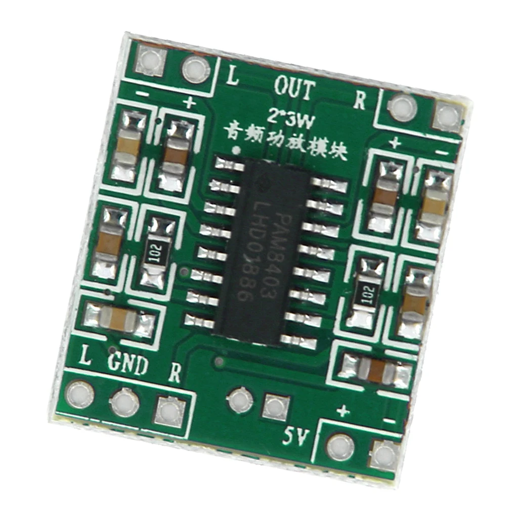 2-Channel Mini Stereo Class 2*3W D Digital Audio Amplifier Board Module 5V