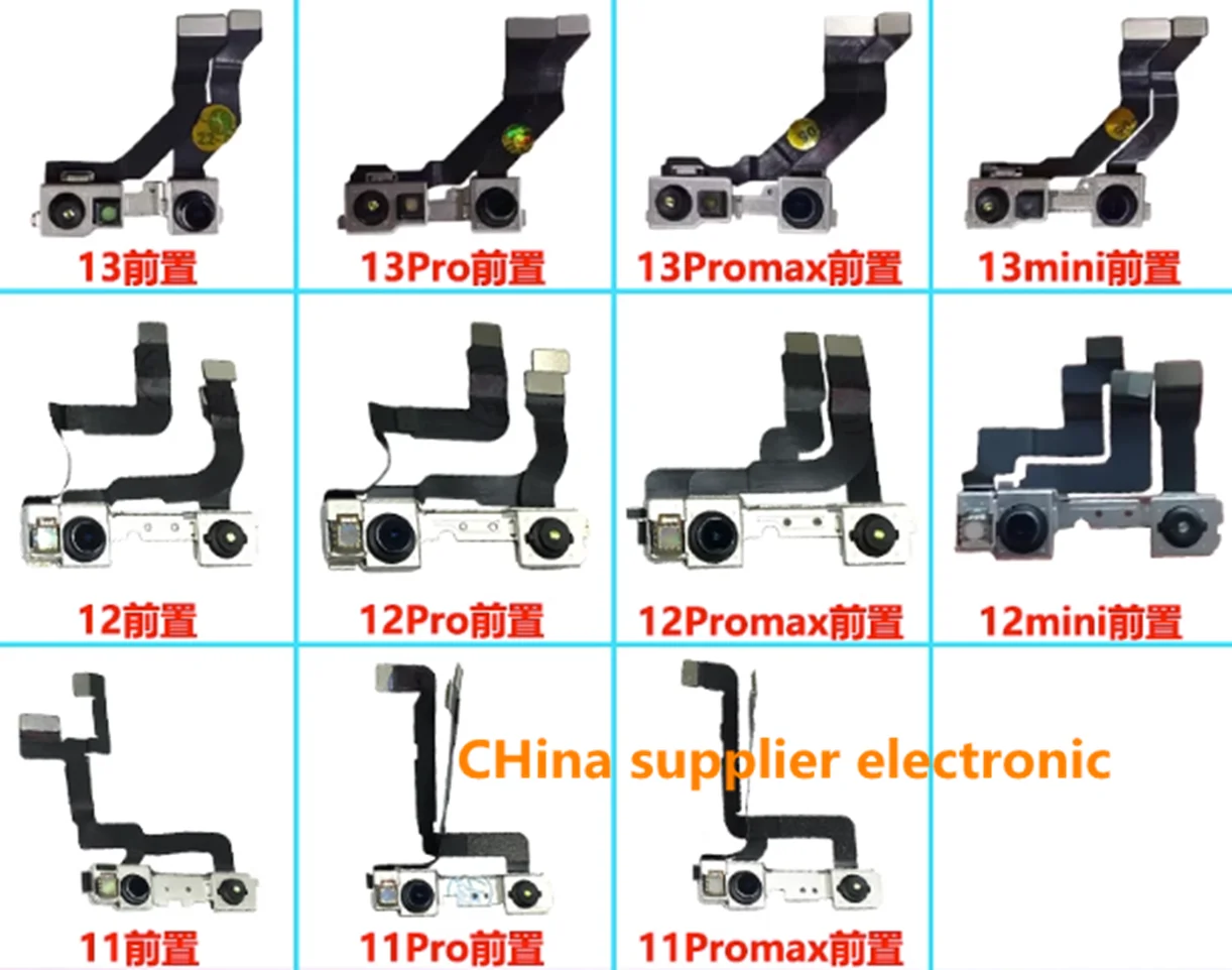 

3pcs Front Camera Proximity Sensor Flex Cable For iPhone 7G 7P 8P X XR Xs 11 12 13 ProMax Mini