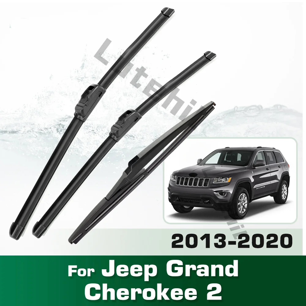 

Для Jeep Grand Cherokee WK2 2013-2020 стеклоочиститель передний и задний комплект щеток стеклоочистителя лобовое стекло 22 "+ 21" + 11"