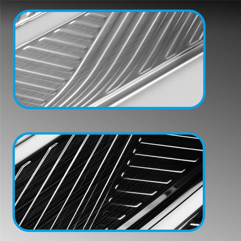 

AB56-Door Sill Plate Scuff Plate Guard Scuff Plate Cover Trim Stainless Steel For Toyota ALPHARD/VELLFIRE 40 Series 2023+ Black