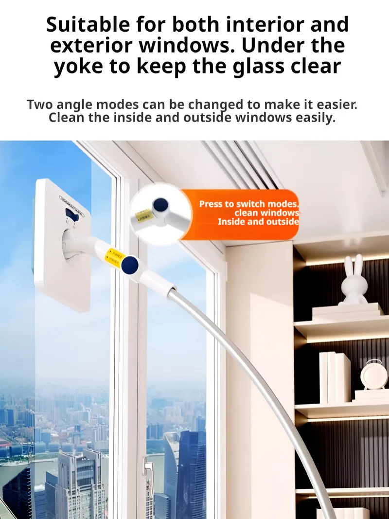 

Высотные бытовые средства для мытья окон. Подходящие двусторонние инструменты для протирки для высотных чистящих окон и окон.