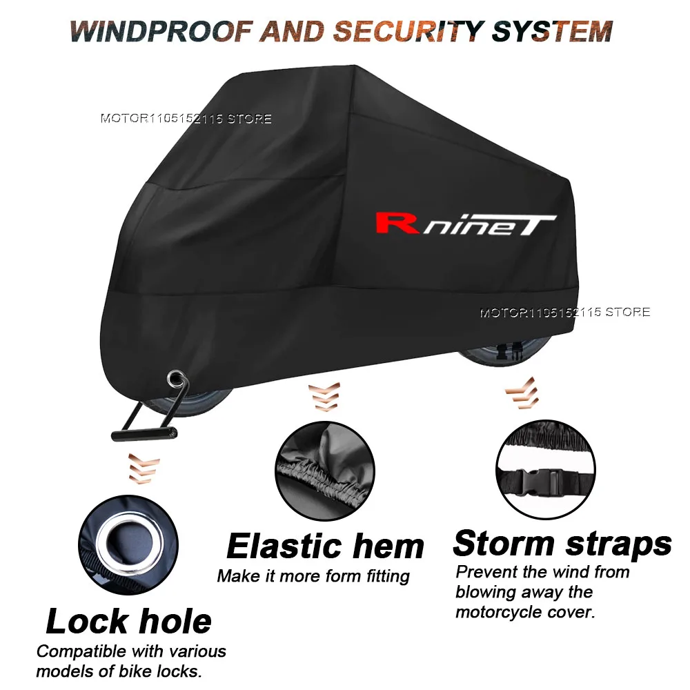 Motorcycle Cover UV Protection Dustproof Snowproof Outdoor Waterproof Motorcycle Rain Cover For BMW R nineT Rninet 2