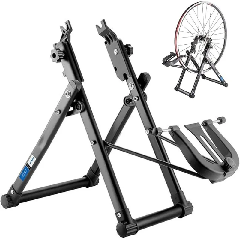 

Wheel Truing Stand Tire Bicycle Wheel Maintenance Holder Foldable Home Mechanic Tire Truing Stand Professional Maintenance Tool