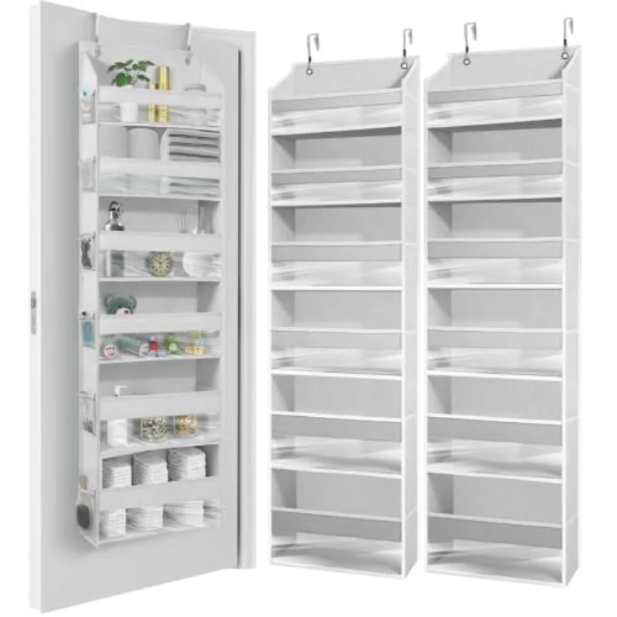 

Улучшенный 6-ярусный органайзер для подвешивания на дверь - сверхпрочный (100D), выдерживает до 22,7 кг, 12 боковых сетчатых карманов.