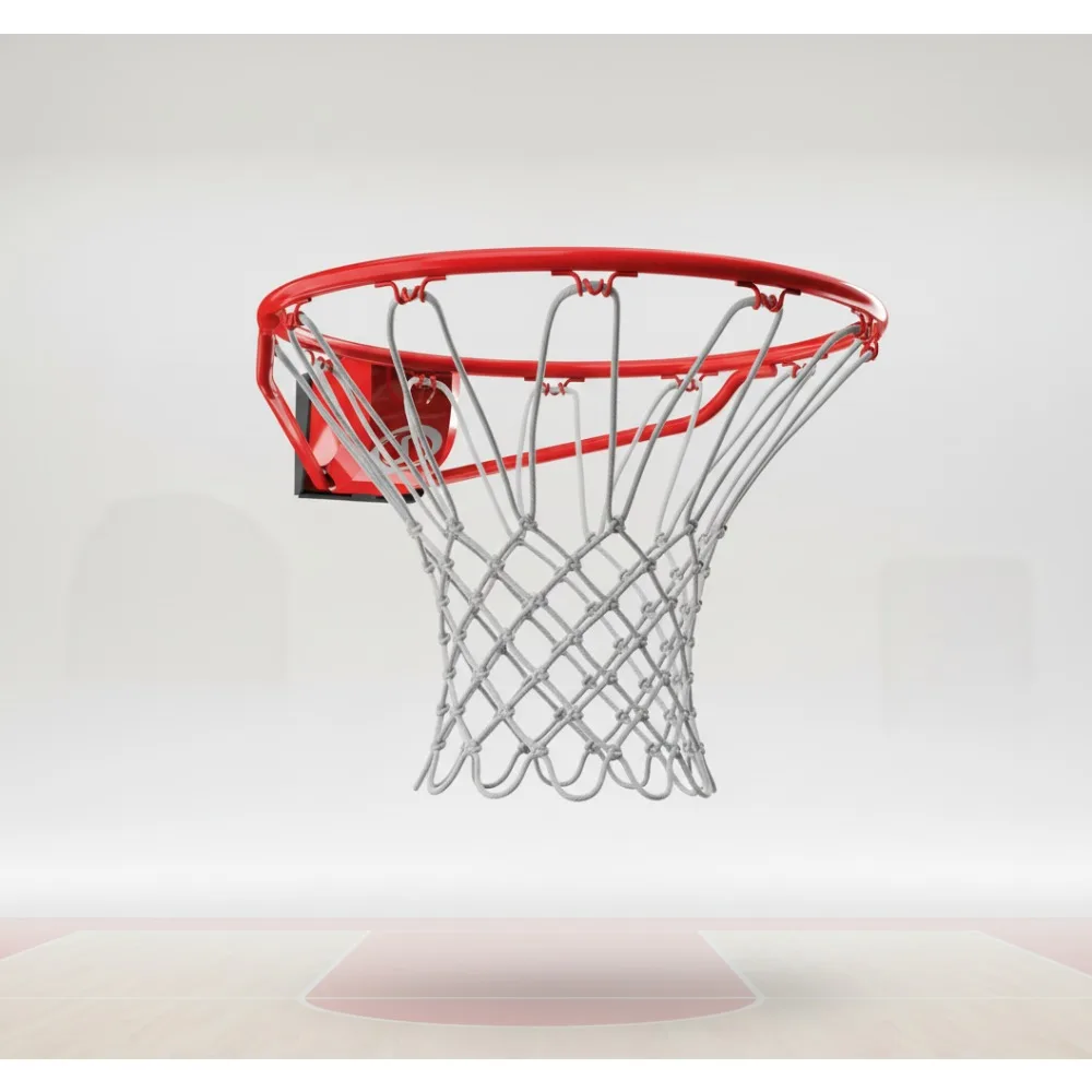 Professional 18" Steel Basketball Hoop with Net - Fixed/Breakaway Rim for Indoor & Outdoor Courts