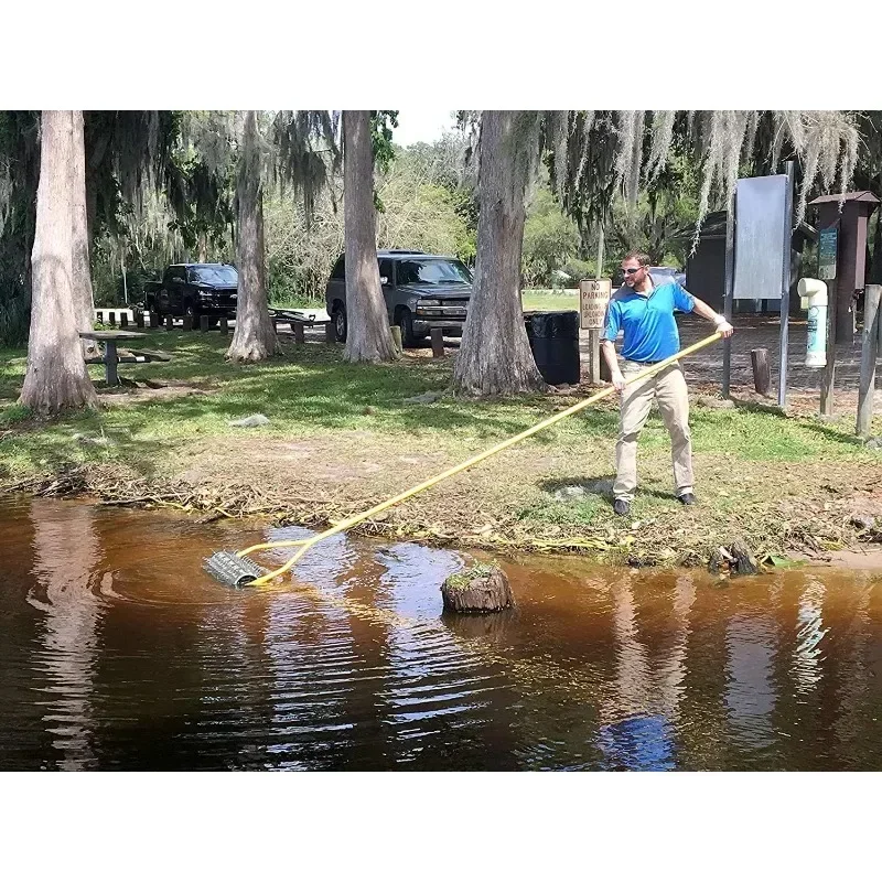 جهاز Jenlis Muck Razer Aquatic Weed & Sludge Tiller، أداة تقليل الطمي والحثالة شديدة التحمل، ميزات فريدة. تصميم مبتكر #4