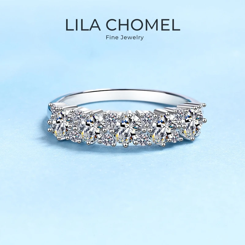 

Девушка-друга на День святого Валентина, белое золото 18 карат, подарок на день рождения для дочери, 1,68 карата, муассанит, бриллиант, женское обручальное кольцо PT950, кольца для жены