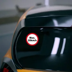 JDM Speed Limit Sticker Max 20km/h Max 60km/h Max 299km/h Car Fuel Tank Cover Bumper Sticker Motorcycle Accessories Sticker
