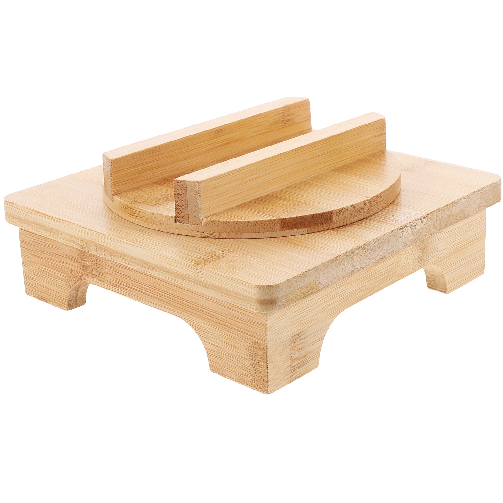 

Stone Pot Wooden Holder Kitchen Pan Stand Reusable Nonslip Countertop Wok Rack Countertop Wok Accessory Storage