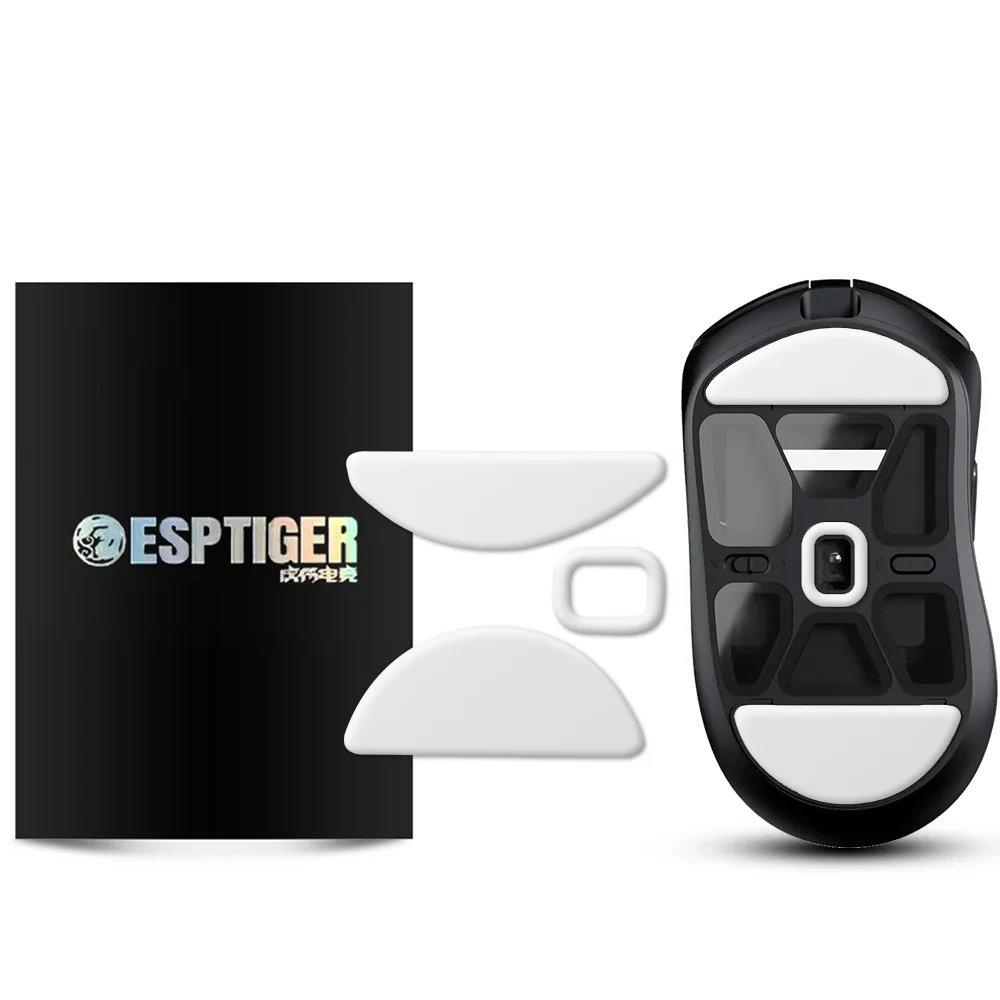1 Pack Esports Tiger ICE Version Mouse Feet Mouse Skates for Pulsar X3 Gaming Mouse, Smooth, Low Noise, Round Edge