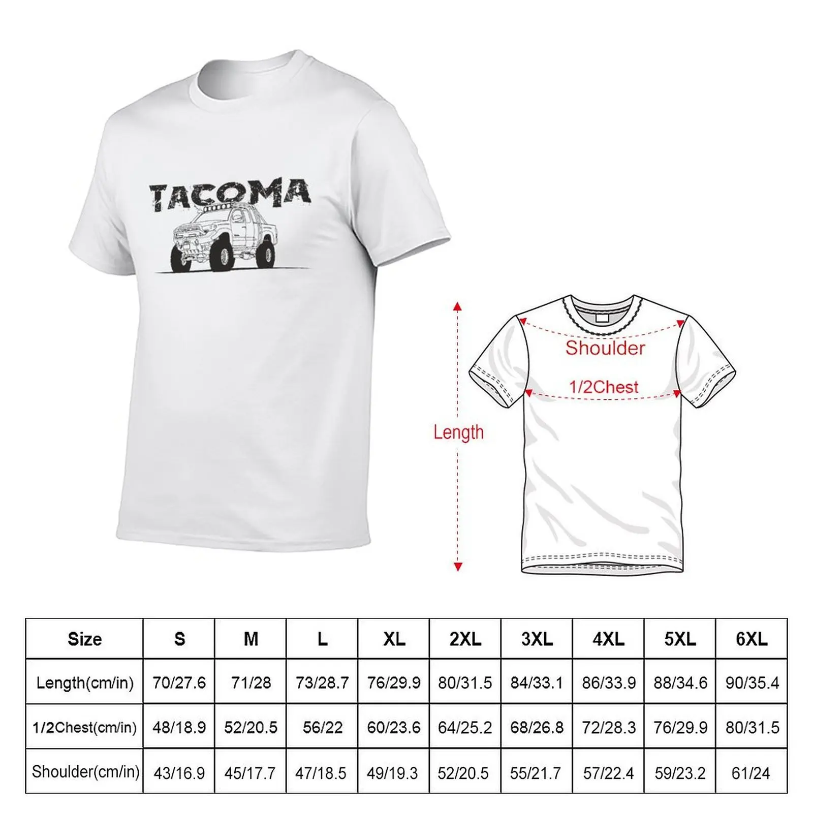 Tacoma Copy T-Shirt anime t shirts oversize funny t shirts cotton T-Shirt