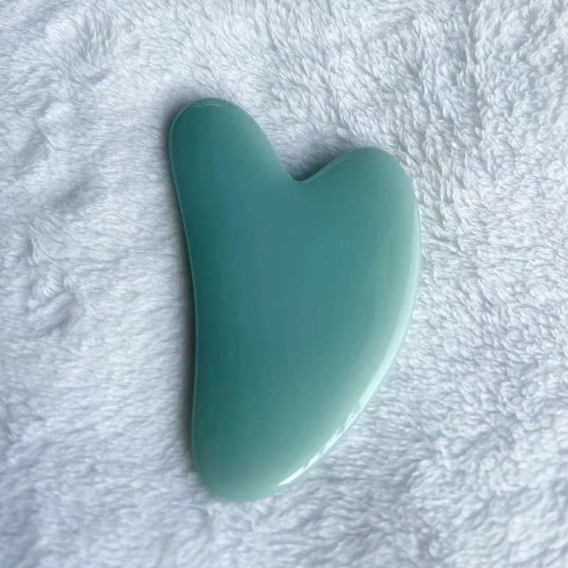 1PC Heart Shape Resin Gua Sha Skin Scraping Massage Board Gua Shua for Face Beauty Skin Care Tool Skindion Face Massager Tools