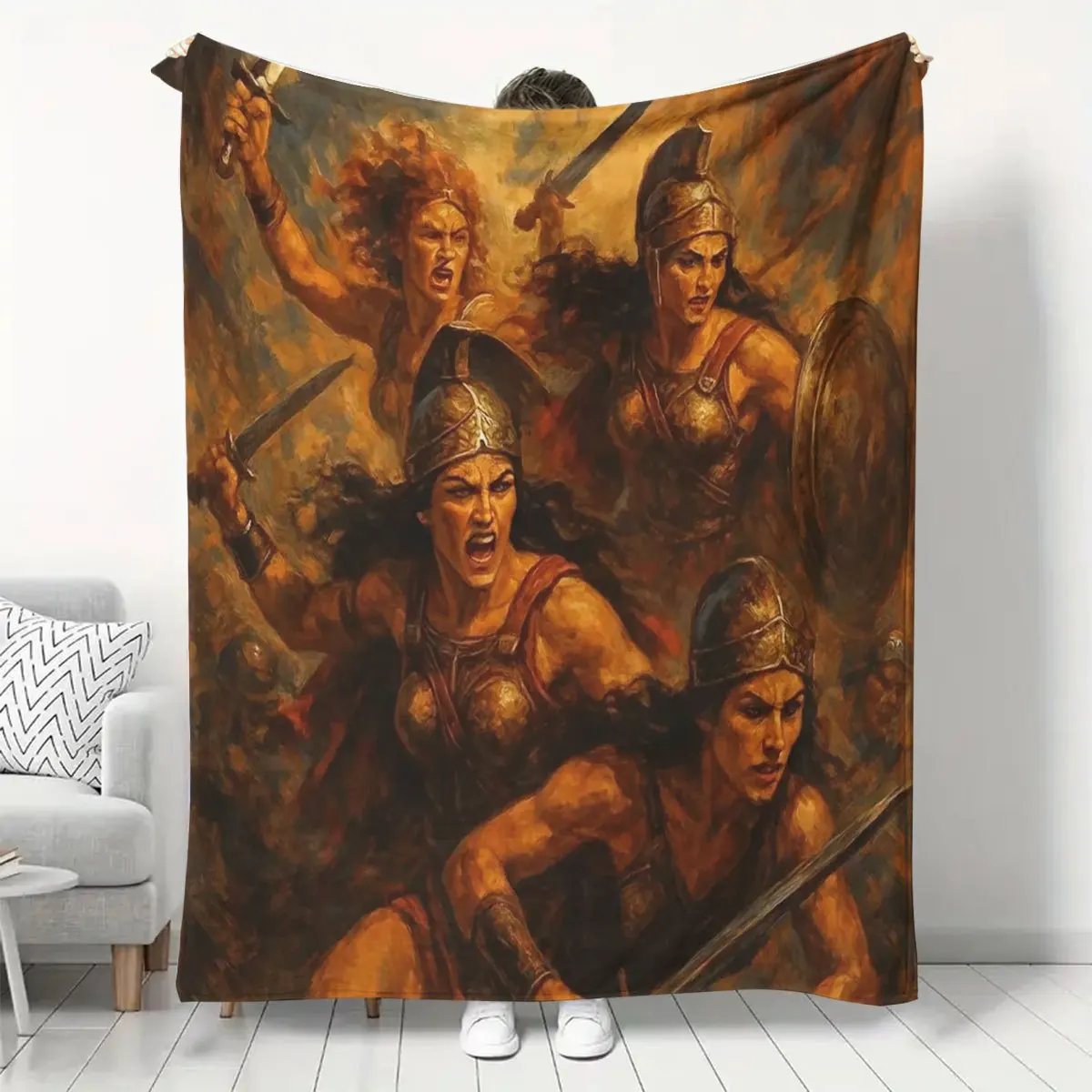 Soft and Comfortable Flannel Throw Blanket with Movie Patterns, a Soft and Warm Blanket Suitable for Sofas, Home Leisure, Air-co