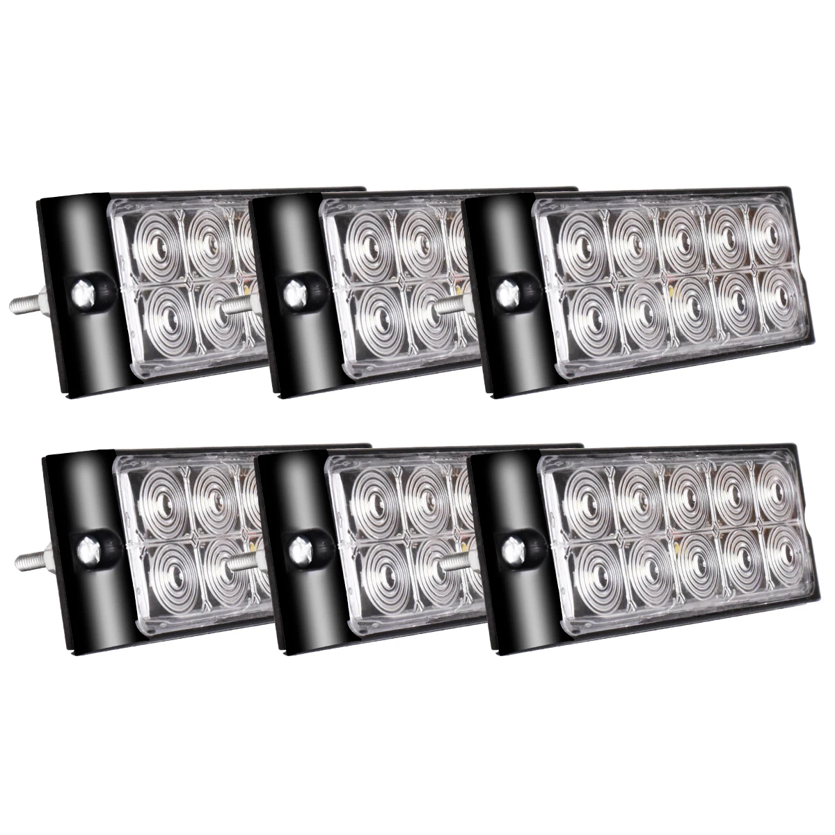 6 Stück LED-Seitenlicht, 12 V/24 V, Weiß/Blau/Grün/Rot/Gelb, lange Lebensdauer, einfache Installation für LKW/LKW/Aufnahme