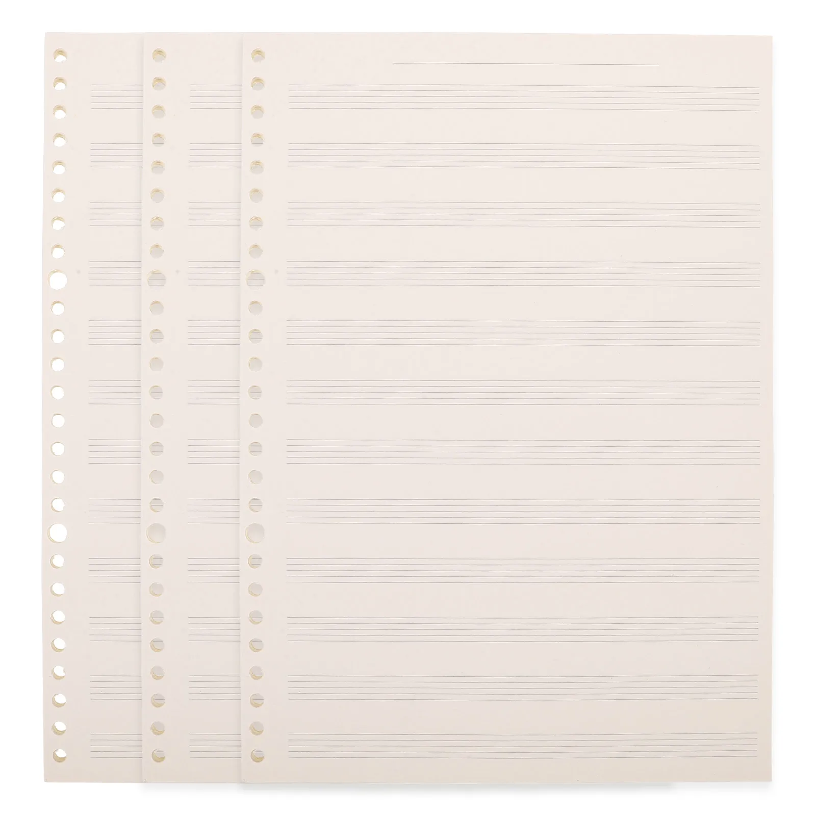 

3 Pcs Staff Exercise Book Music Note Notebook Writing Stationery Sheet Composition Manuscript Ivory Paper Piano