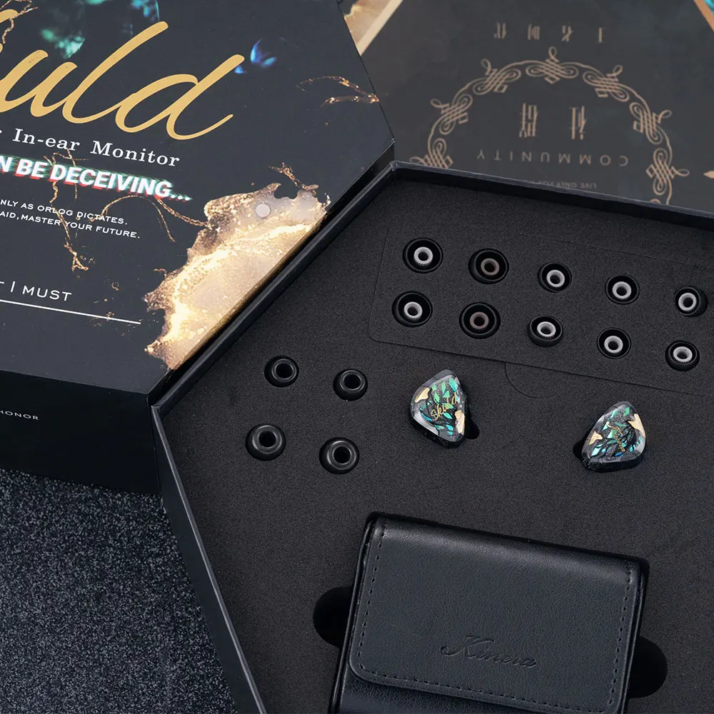 Fotografia 6: Novo kinera crânio fone de ouvido 5ba monitor driver no ouvido fone iem com cabo destacável 4.4mm plug alta fidelidade música fone