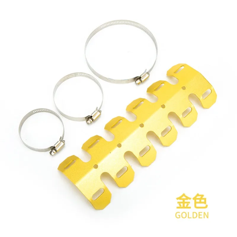 Universal Motorcycle Curve Exhaust Muffler Pipe Heat Shield Cover Heel Guard For Kawasaki For Yamaha For Honda For K Dirt Bike - Image 6