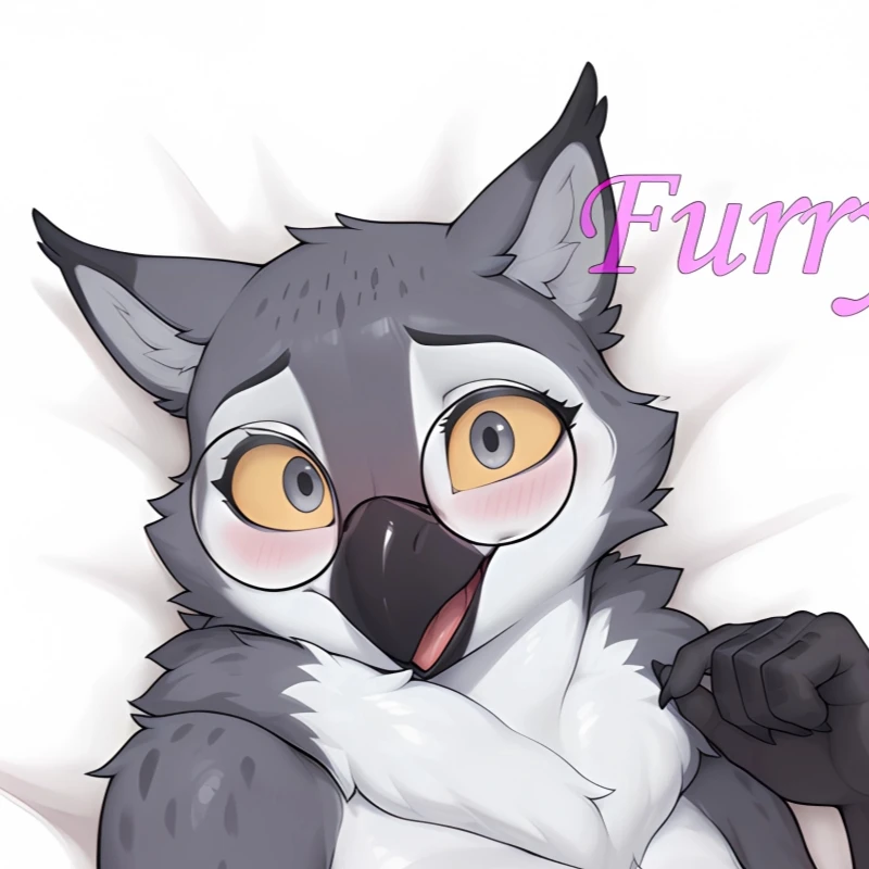 Dakimakura Anime Pillow cover Aquila Furry Pregnant version Double-sided Print Of Life-size Body Pillowcase Gifts