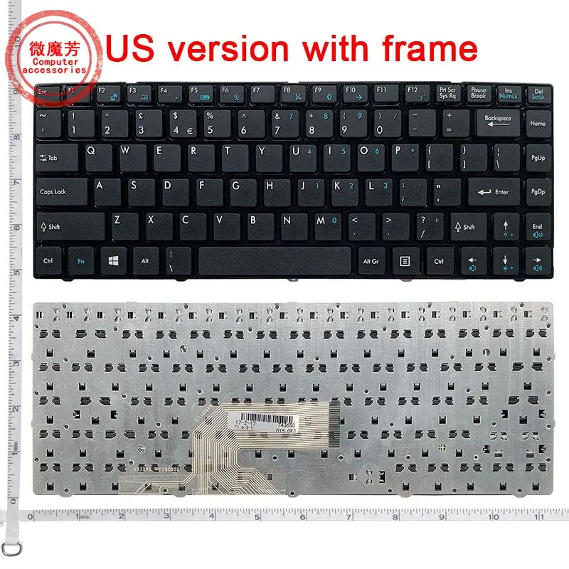 English laptop keyboard For MSI CR420 CR400 X350 EX465 CX420 CR420 X370 CR460 US