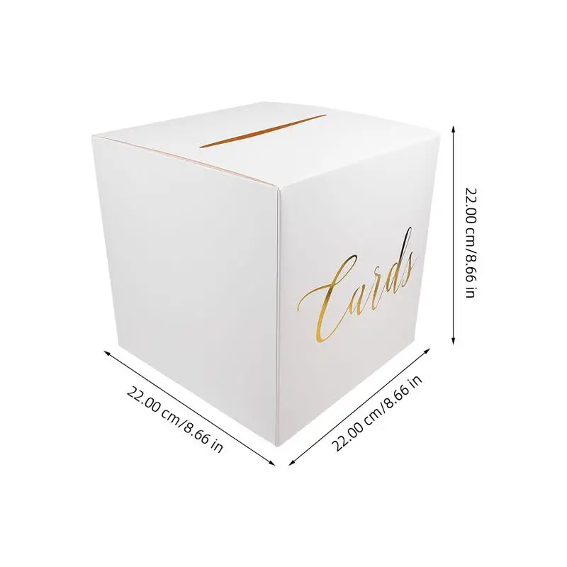 Caja de tarjetas de boda, sobre, caja receptora de tarjetas de dinero para recepción de boda, graduación, fiesta de cumpleaños, Baby Shower