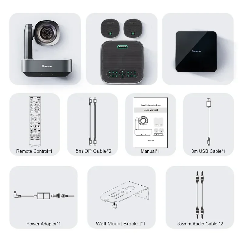 Premium Products 2026 Conference Room Camera System 4k Video Conference Camera 12X Zoom Live Streaming Video Conference