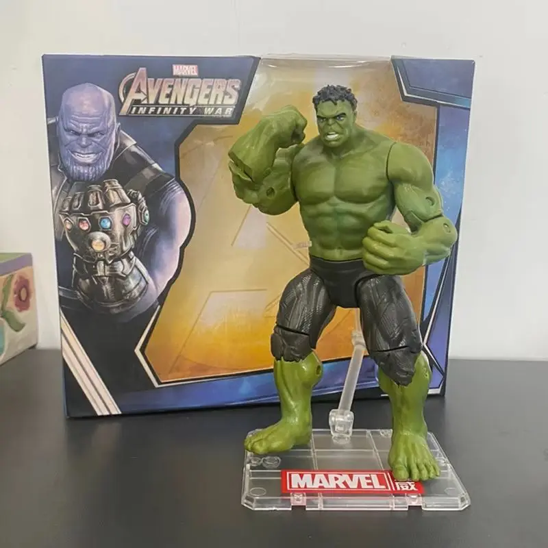 New 18cm Hulk Action Figure Pvc Model Toy Anime Collection Dolls Joint Movable Model Movie Peripheral Decorations Boys Gift