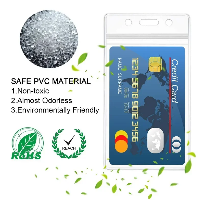 20Pcs/Pack PVC ID Credit Card Holder Plastic Card Protector Case To Protect Credit Cards Bank Card Holder Cover