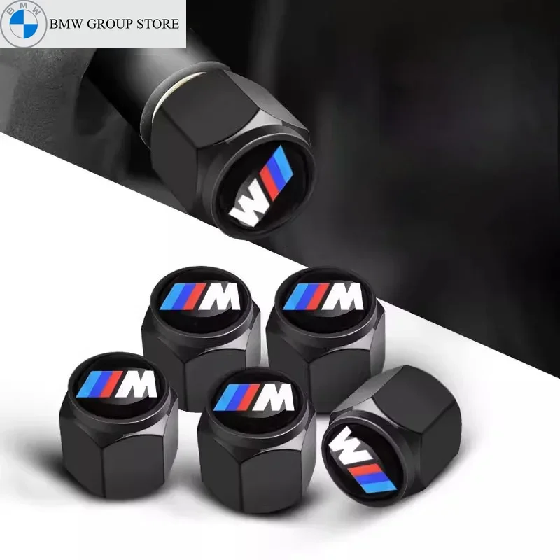 

BMW GROUP 5Pcs Car Wheel Tire Valve Cap Tyre Stem Cover For BMW 1 3 5 7 Series M X1 X3 X4 X5 F10 F15 F16 F20 F30 M3 M4 E34 E46