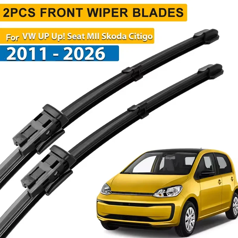 

Wiper LHD Front Wiper Blades For VW UP Up! Seat MII Skoda Citigo 2011 - 2026 Windshield Windscreen Window Brushes 24"16"