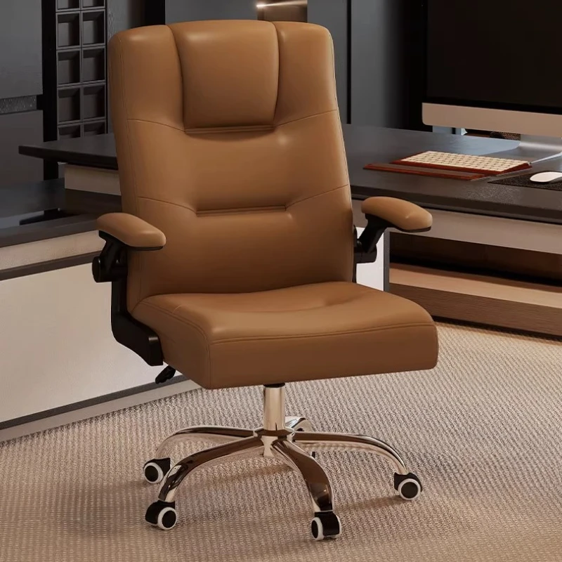 

Компьютерное офисное кресло класса люкс, удобное, эргономичное, в скандинавском современном стиле, с подлокотниками и колесиками, мебель для дома и офиса