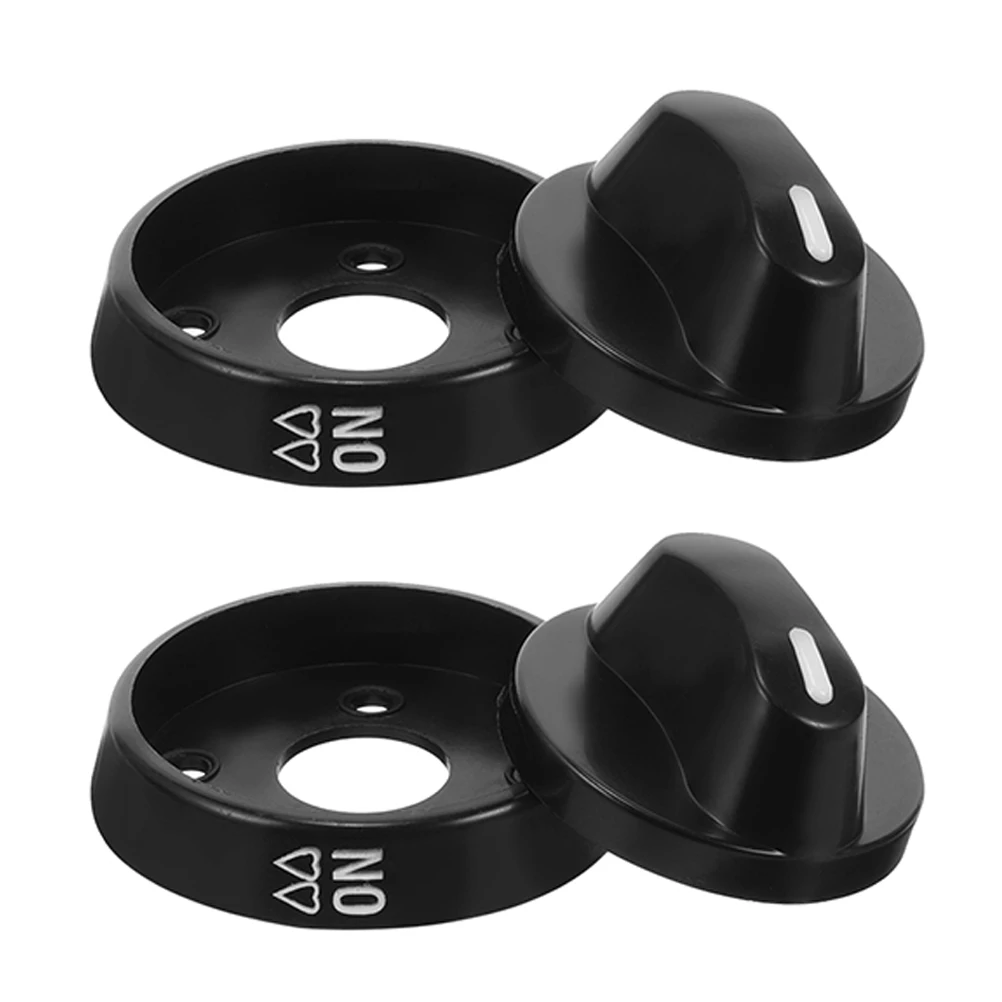 

2 Pcs Gas Stove Knob Stoves Control Knobs Heater Plastic Hob Accessories Convenient
