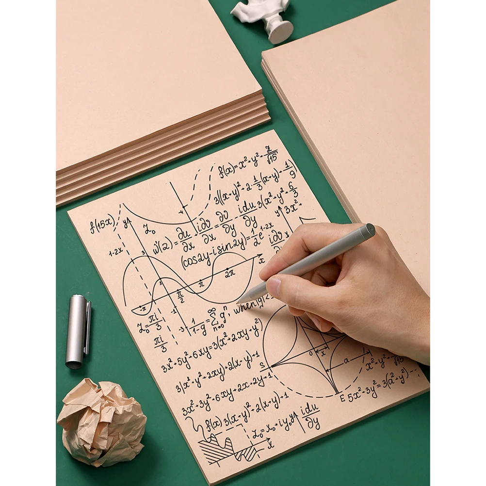 

Eye Protection Draft Paper Calculation Book Blank Student Notebook Retro Color High Grade Paper Durable Use Art Supplies
