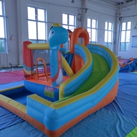 Factory Supply Popular Colorful Inflatable Bounce House Water Slide Jumping Castle Indoor or Outdoor for Kids