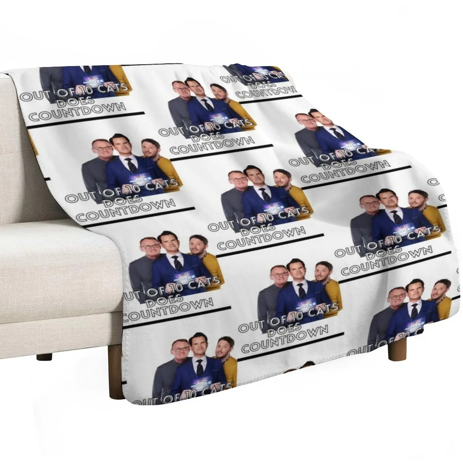 8 Out Of 10 Cats Does Countdown Throw Blanket Kid'S Weighted Sofa Quilt Plaid on the sofa for babies Blankets