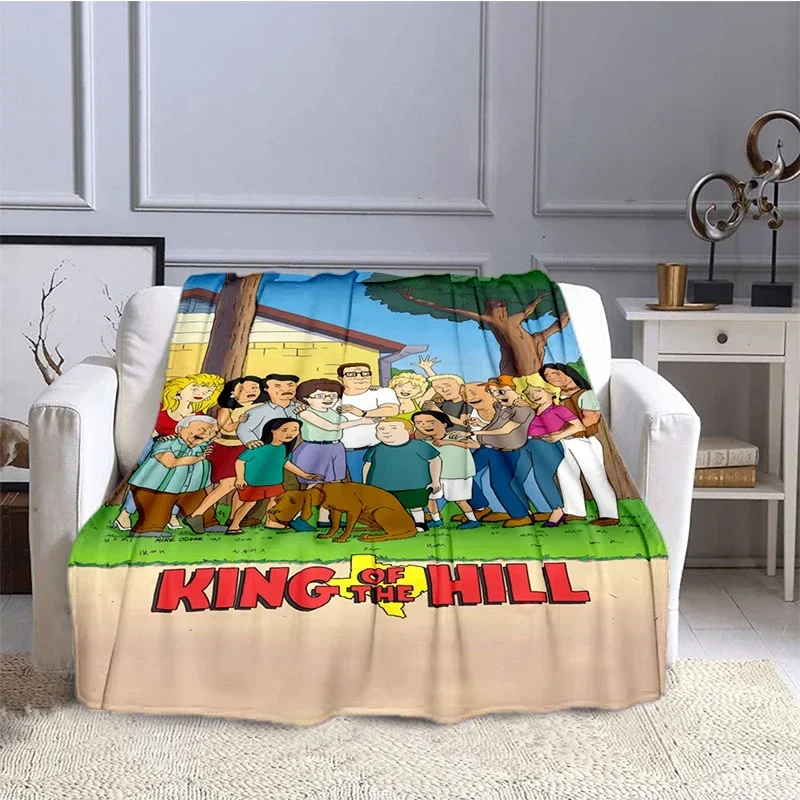 TV show Cartoon King of the H-Hill Blanket Children's Blanket High Quality Flannel Blankets Soft Comfortable Home Travel Blanket