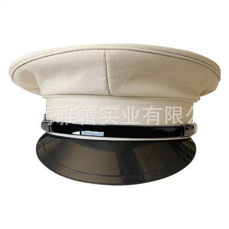 Sombrero militar ejército gorra grande con visera de ala ancha rendimiento policía de tapa plana rendimiento hombre de tapa plana 8M223