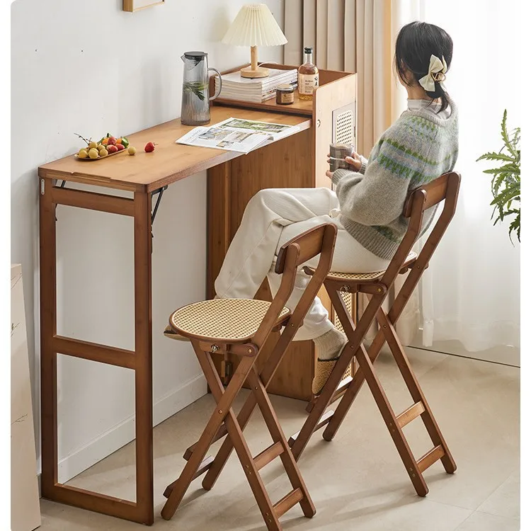 Foldable high stool cafe checkout page bar back chair