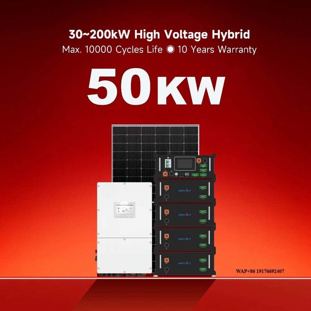 

High Voltage Hybrid Solar System 50KW 100KW Complete Kit Solar Panels With Battery and Inverter Solar Energy System