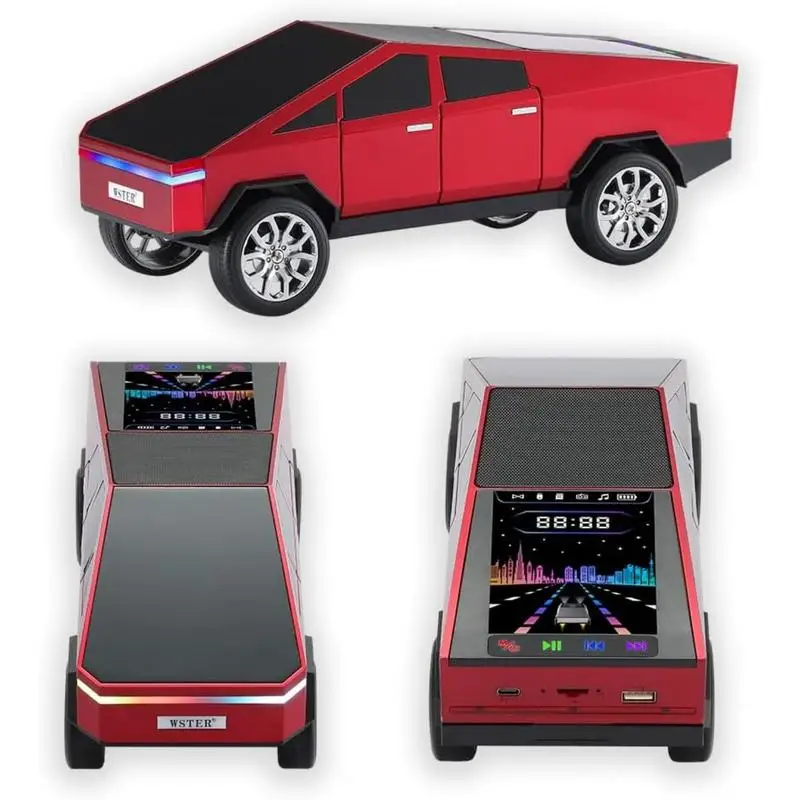 

Портативная беспроводная Bluetooth-колонка WS-580 Cybertruck с HD-звуком, FM-радио и поддержкой TWS, USB/TF/AUX — идеальный подарок