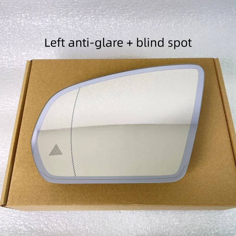 Auto Dimming Heated Blind Spot Warning Rear Mirror Glass For Mercedes‑Benz C E S GLC Class W205 W222 W213 X253 2013‑2021