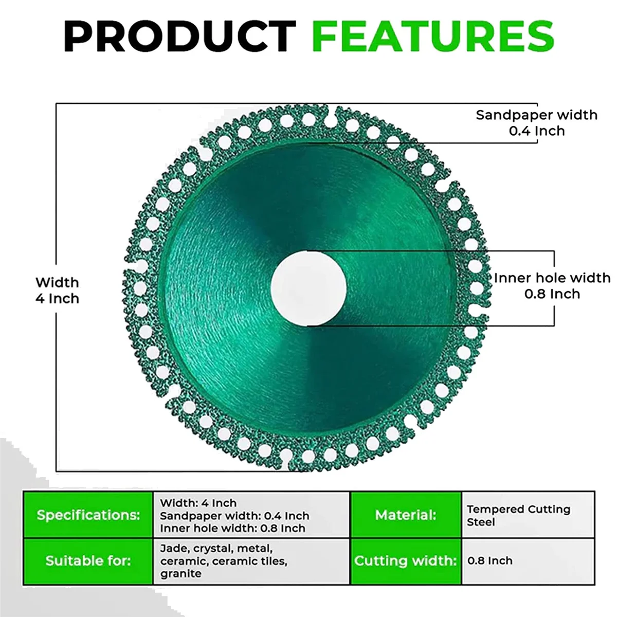 8Pack INDESTRUCTIBLE DISC 2.0 -Indestructible Disc 2.0 Cutting Disk, Angle Grinder Disc
