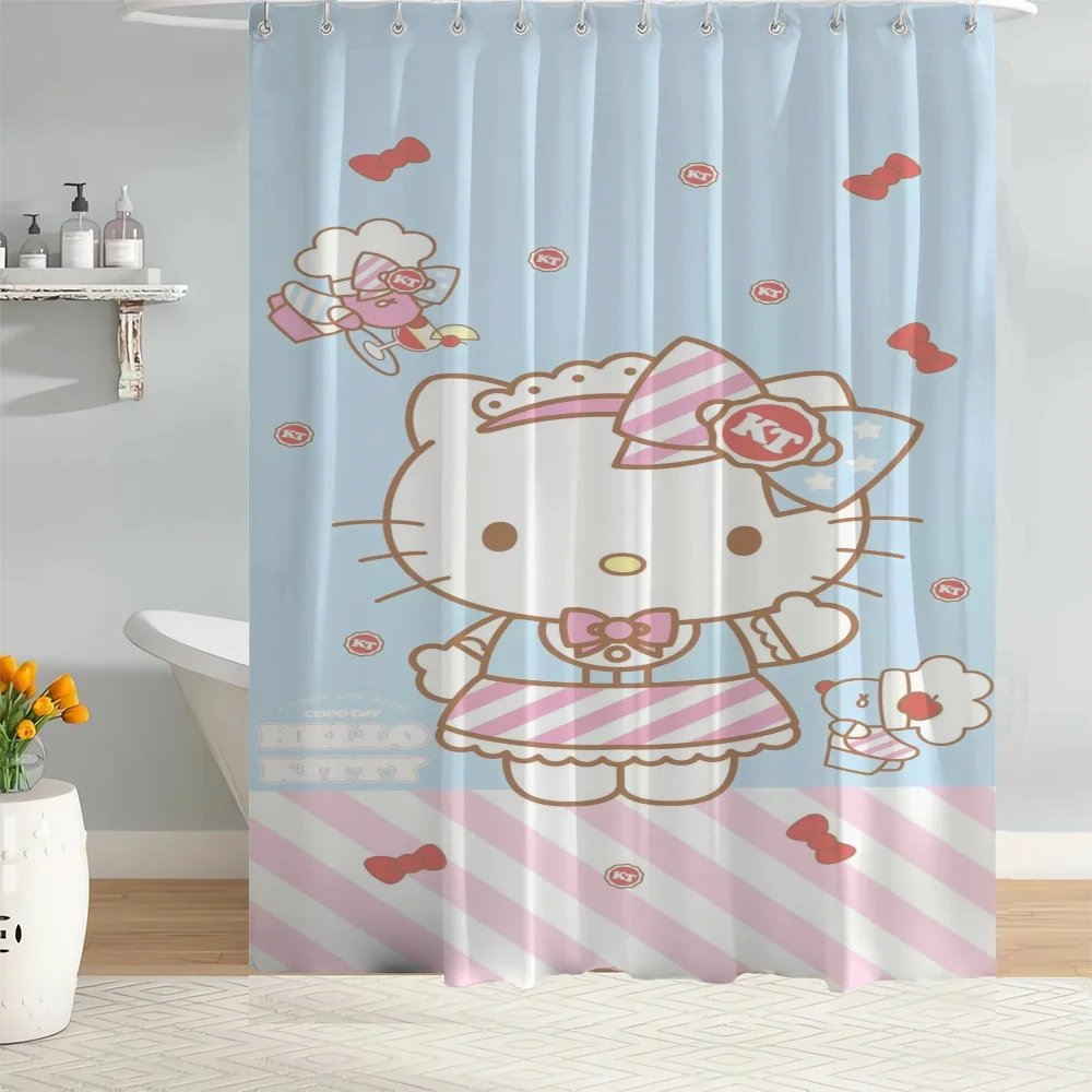 Home Bathroom Shower Curtain Tentacles Sanrio Curtains in the Bathroom Accessories Set Bath Sets Waterproof Fabric European