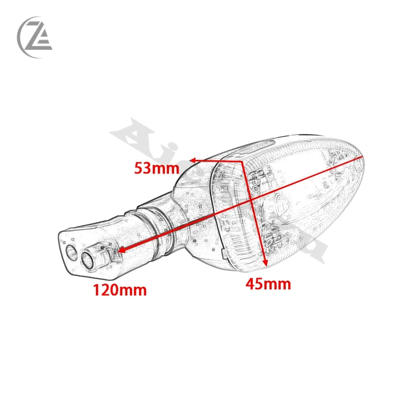 ACZ Motorcycle Turn Signals Light Shift Blinker Indicator Flasher for BMW F650GS F800GS HP2 Enduro K1200R K1200S R1200GS K1300R